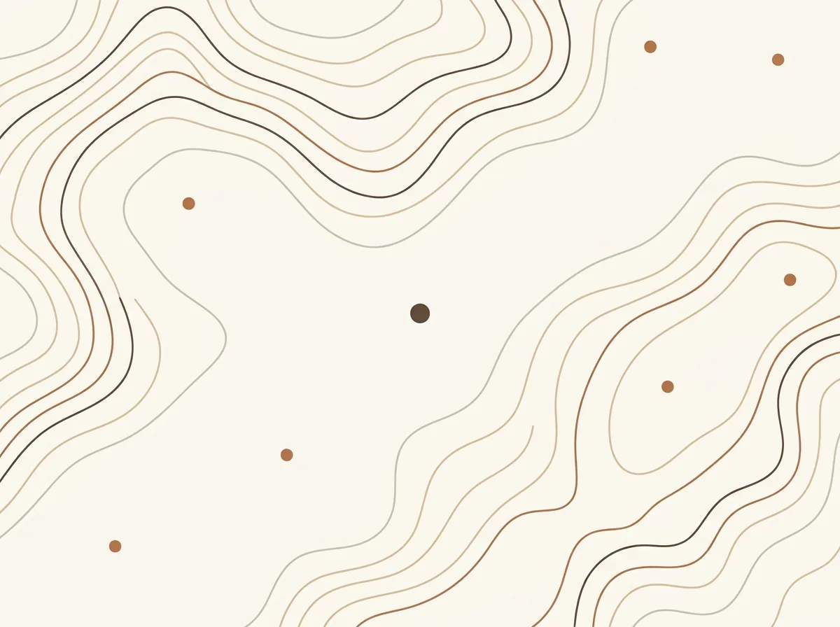 Stylized topographic illustration representing the Tallgrass service area across the Flint Hills region around Manhattan, Kansas